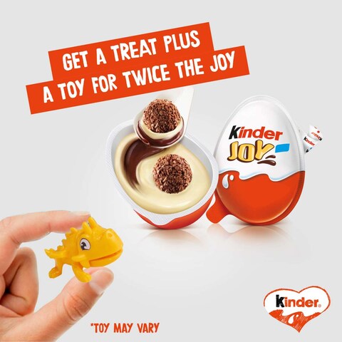 Kinder Joy Boy Cocoa &amp; Milk Cream Eggs 60g