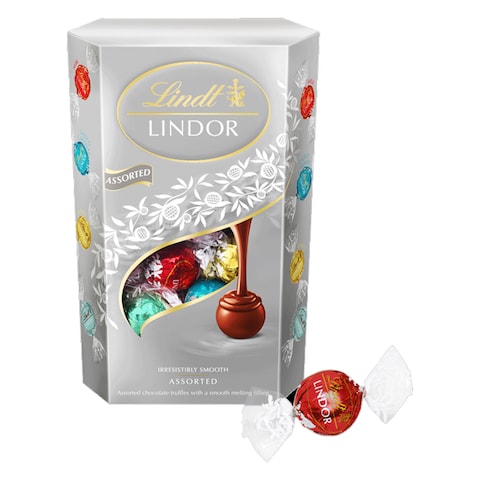 Lindt Lindor Chocolate Truffles Silver Box 600GR