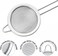 Lavish Tea Strainer 7cm 8cm 10cm Stainless Steel, 3 Pcs Sifting Loose Tea Cocktail Juice Oil Flour Spices Cooking Baking Sifter