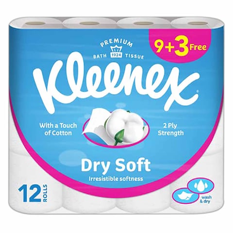 Kleenex White Toilet Tissue 12 Rolls