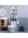 Toilet Cabinet Shelving Shelf Organizer White 160x160x50cm