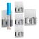 Zalcoon 4 Pcs Mop Broom Holder Wall Mount - Mop Holder Self Adhesive Broom Hanger Stainless Steel For Home Garage Garden Laundry Room Storage, Kitchen Tools Organizer (Without Hook)