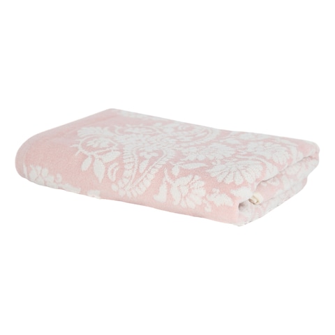 Cannon 600 GSM Jacquard Velour Bath Sheet Pink 81x163cm