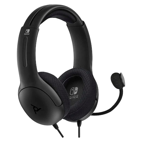 PDP LVL 40 Wired Over-Ear Stereo Gaming Headset With Mic Black