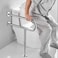Handicap Rails, Grab Bar, Toilet Rail Bathroom Support for Elderly Bariatric Disabled, Stainless Steel, Safety Hand Railing Guard Frame Shower Assist Aid Handrails Hand Grips (Supports up to 200 kg)