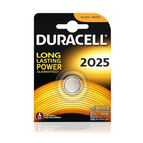Duracell CR2025 Lithium Coins 3V, 4 Pieces Dependable &amp; Long-Lasting for Power Medical devices (Glucometer, Heart Rate Monitor) Security (Bank Card Reader) Electronics (Watch, Clock Radio, Pedometer).