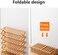 Jjone Bamboo Shoe Rack, Foldable Shoe Storage Rack, Affordable Shoe Shelf Plant Shelf Standing Flower Pots Rack, Multilayer Storage Free Standing Shoe Rack (5Layer, B)