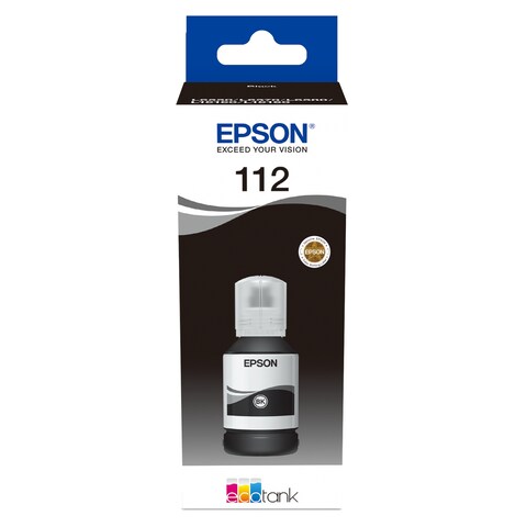 Epson EcoTank 112 Pigment Ink Bottle Black 127ml