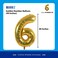 Markq 40 inch Number Balloons, Large Gold Foil Helium Balloons for Anniversary Wedding Birthday Party Decoration Supplies (Number 6)