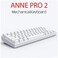 Anne Pro 2 60% Mechanical Gaming Keyboard Wired/Wireless Dual Mode Full RGB Double Shot PBT - Cherry MX Brown