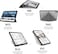 Pipetto Origami No1 for Apple iPad Pro 11 inch case (2024) M4 Smart Cover with 5 in 1 stand - Grey