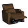 In House Velvet Rocking &amp; Rotating Cinematic Recliner Chair With Cups Holder - Brown - AB08