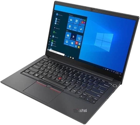 Lenovo ThinkPad E14 Laptop With 14-Inch Display, Core i5-1235U Processor/8GB RAM/512GB SSD/Integrated Intel Iris Xe Graphics/Windows 11 English/Arabic Black