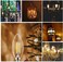 MODI E14 Candle Bulb, 40 Watt Equivalent LED Filament Light Bulbs, Non-Dimmable Soft Warm White 2700K Classic Clear Glass, 800LM Flame LED Filament Candle Bulb, 4W Pack 10