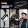 Spigen Wallet S Pro designed for iPhone 15 Pro MAX case cover Premium Leather with Wrist Strap/Body Strap - Black