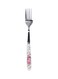 Delcasa 6-Piece Dinner Fork Set White/Pink