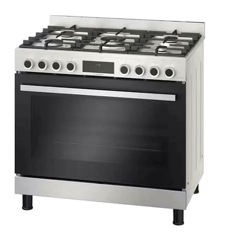 Bosch Series 8 Gas Range Cooker Cast Iron Pan Support Stainless Steel HIZ5G7W50M