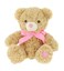 25cm Keeleco Bramble Bear with Pink Heart &amp; Ribbon