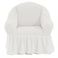 Fabienne Turkish Stretchable Sofa Cover One Seater White Free Size