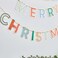 Gold Foiled Merry Christmas Card Banner 2.5m
