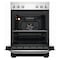 Ariston 4 Burner Electric Cooker AS68V8KHX Black And Silver 60x60cm