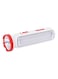 Geepas Rechargeable Led Torch With Emergency Lantern Red/White