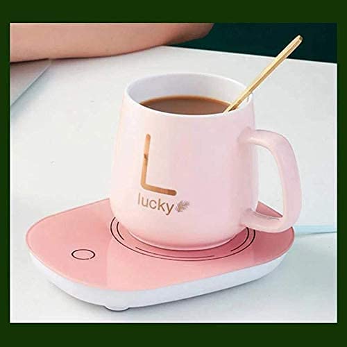 Portable Coffee Cup Warmer Heater Set - Pink