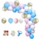 Lovely Vipgirl Diy Balloon Arch &amp; Garland Kit, 113Pcs Party Balloons Decoration Set, Gold Confetti Balloons &amp; Blue &amp; Pink Latex Balloons