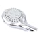 Home Pro 5 Function Chrome Plated Shower Head Silver
