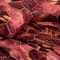 Luna Home Single Size 4 Pieces, Maroon Marble Design Duvet Cover Set