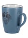 Royalford Stoneware Coffee Mug Navy Blue/Black 350ml