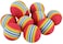BUY4LESS 10 Pcs Rainbow Ball 4.2 cm diameter foam ball cat pet toy