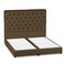 In House Lujin Linen Bed Frame - King - 200x200cm - Brown