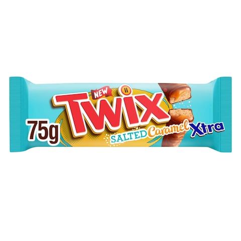 Twix Xtra Salted Caramel Chocolate Bar 75G