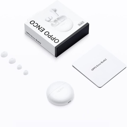 Oppo Enco Buds 2 Bluetooth Truly Wireless in Ear Earbuds with Mic - upto 28 hours listening time,AI noise cancellation for calls