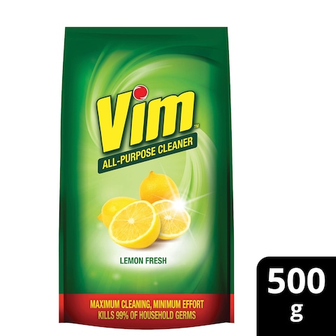 Vim Multipurpose Scouring Powder Lemon Fresh Refill Pack 500g