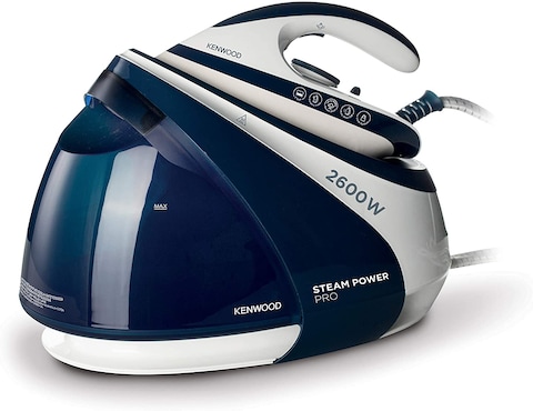 Kenwood Steam Generator Iron with Boiler, 7 bar, Up to 600g/min steam shot, 2600 Watts, SSP70.000WB White/Blue