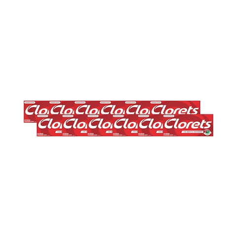 Clorets Cinnamint Gum, 10 Pieces - Pack of 12