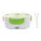 Generic-Multifunctional Portable Electric Heating One-piece Separated Lunch Box Food Container Warmer with A Spoon