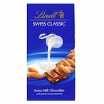 Buy Lindt Swiss Classic Gently Roasted Almonds Milk Chocolate 100g in UAE