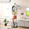 Ball Storage Rack 4-Tier Sports Equipment Storage Organizer with Basket
