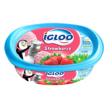 Igloo Strawberry Icecream Tub 1L