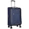Eminent Expandable Luggage Trolley Bag Soft Suitcase for Unisex Travel Polyester Shell Lightweight with TSA lock Double Spinner Wheels E751SZ Medium Checked 24 Inch Navy Blue