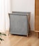 Laundry Basket Hamper For Clothes Storage With Collapsible Bamboo Handle.