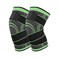 Fitto Knee Brace, Compression Support, Adjustable Strap, Pain Relief, Meniscus Tear Arthritis ACL MCL, Running Cycling Tennis Golf Basketball, Green, S
