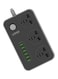 Ldnio 3 Ac Socket Usb Charger Sc3604 Black/Grey