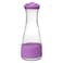 Glass Carafe with Silicone Wrap Purple 1L