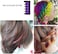 10 Colors Hair Chalk Disposable Hair Color Comb Washable Hair Chalk Comb