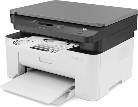 HP Laser MFP 135a Print, Copy, Scan, Multi-Functional All In One Office Printer, White [4ZB82A]