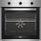 Beko 60cm Built-In Fan Assisted Electric Cooking Oven, Electric Grill, Mechanical Timer, Stainless Steel, BBIE14100XC - 1 Year Manufacturer Warranty